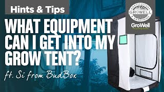 What equipment can I get into a Budbox Grow Tent | ft. Si from BudBox | Hints & Tips