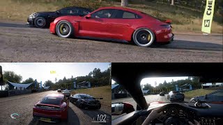 2020 PORSCHE TAYCAN TURBO S Electric Car Racing in Forza Horizon 5 - PC Gameplay