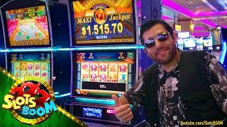 PROGRESSIVE JACKPOT on  JULY 4th in CASINO!!! PLAY BIG WINS!!! Konami & Aristocrat Video Slots