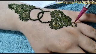 أجمل نقش بالحناء للبنات خفيف وضريف The most beautiful henna drawing for girls is light and simple