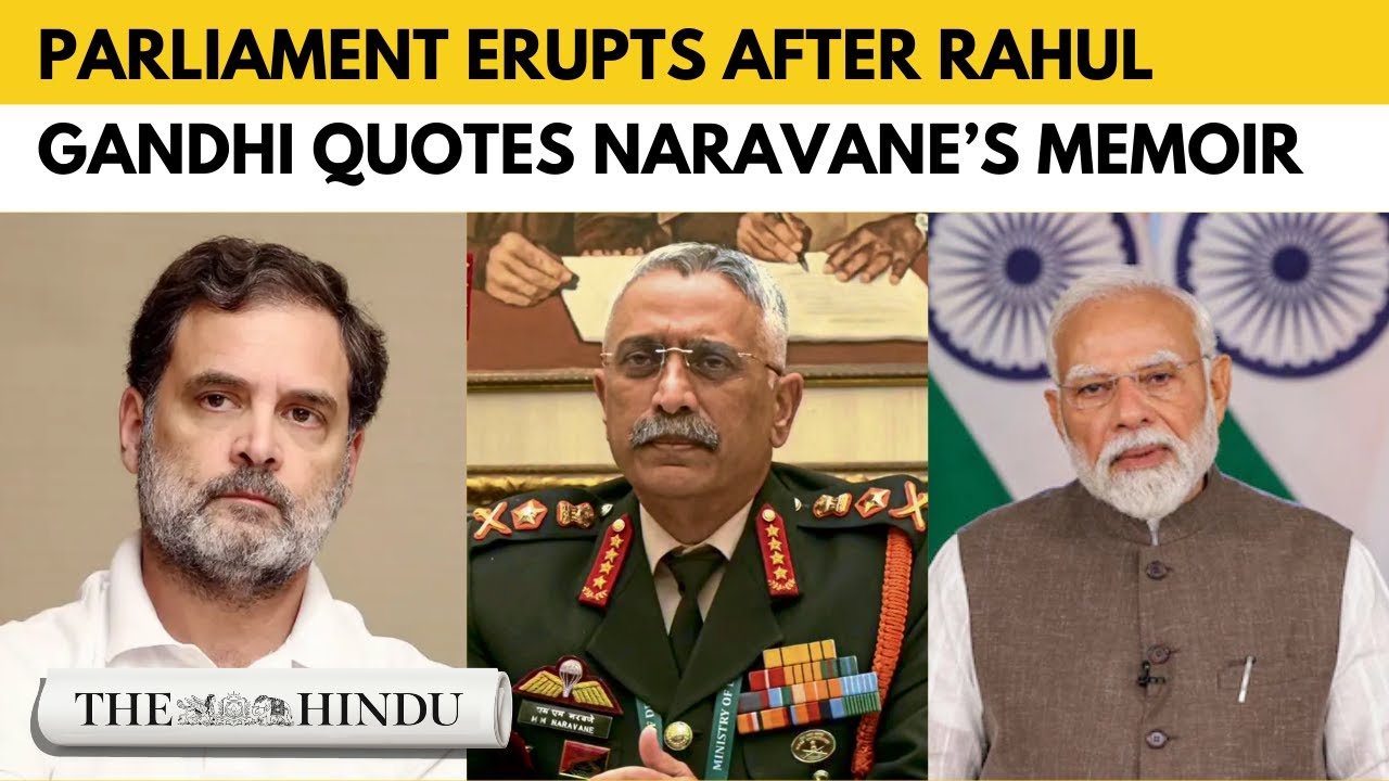 Row in Lok Sabha as Rahul Gandhi tries to quote former Army chief’s memoir on Galwan clashes