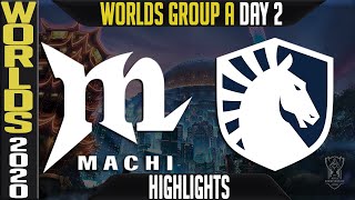MCI vs TL Highlights | Worlds 2020 Group A Day 2 - World Championship | Machi Esports vs Team Liquid
