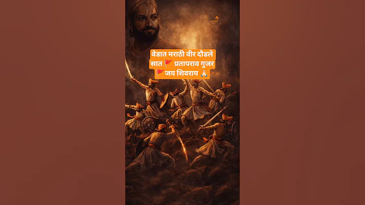 वेडात मराठी वीर दौडले सात 🚩 प्रतापराव गुजर🚩जय शिवराय 🙏🏻🚩#shivajimaharaj #shorts #shortvideo #short