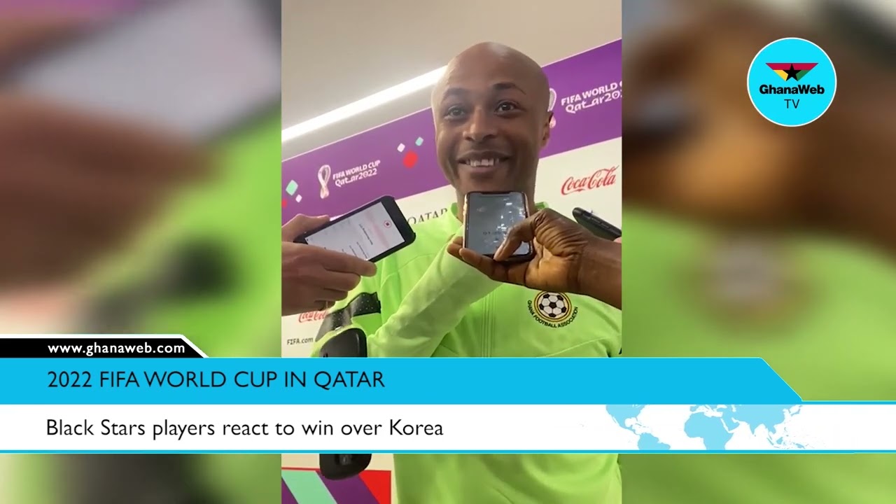 Black Stars players react to win over Korea at the 2022 FIFA World Cup in Qatar