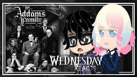 Nevermore Outcasts react to Past Addams Family #fyp | Wednesday react