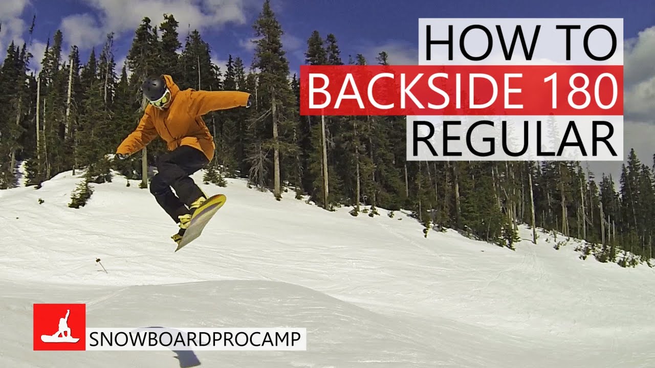 How To 180 Backside In The Park Snowboarding Tricks Regular with How To 180 Snowboard Flat