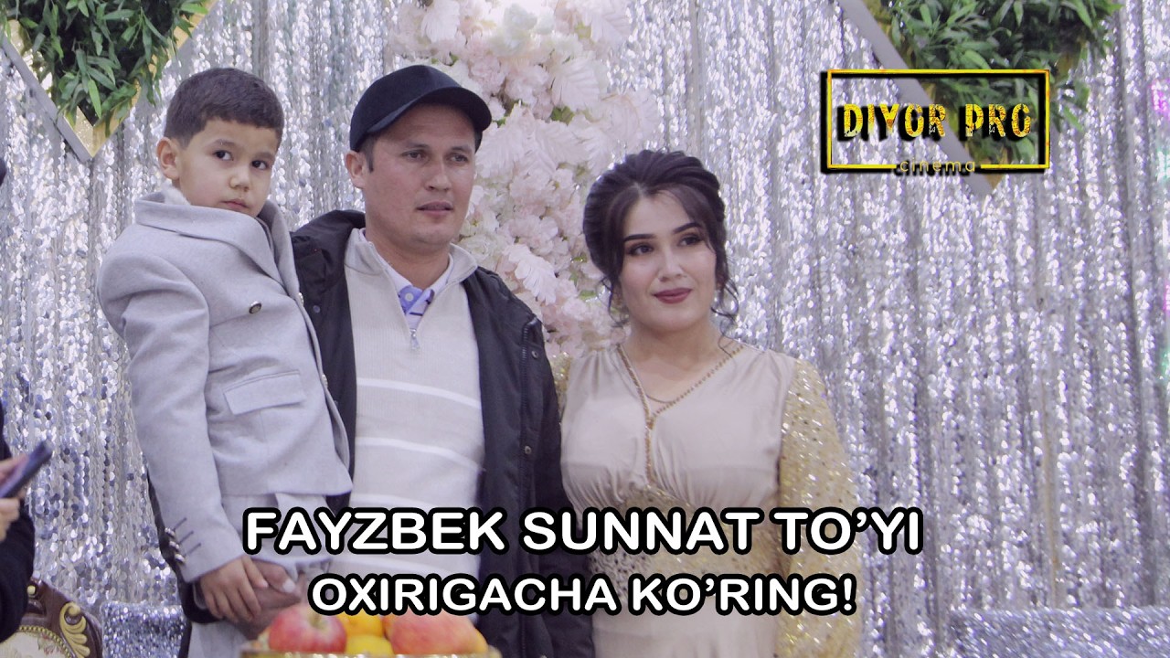 FAYZBEK SUNNAT TO'YI! ISMIGA MOS FAYZLI YIGIT BO'LSIN! #diyorbekstudio #diyorpro #baxtlikun