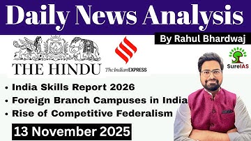 The Hindu & The Indian Express| Daily Current Affairs | UPSC CSE