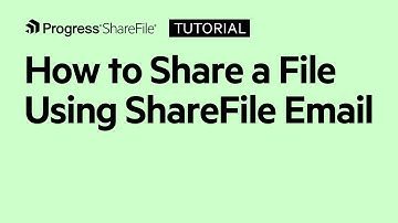How to Share a File using ShareFile Email