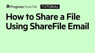 How To Share A File Using Sharefile Email