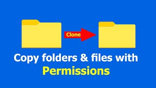 copy files and folders with permissions (batch file)