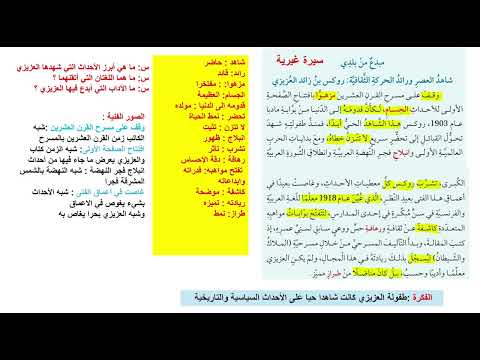 شرح درس مبدع من بلدي الصف الثامن الوحدة السادسة 