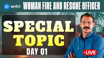 🔥Women Fire And Rescue officer Special Topic Revision🔥|  Entri