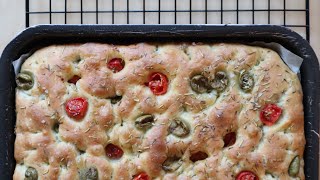 NO KNEAD Focaccia Bread Recipe | How To Make Focaccia | Easy Italian Focaccia Bread | jan's baking