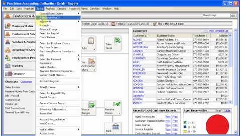 ACC 348 On Line Peachtree Overview