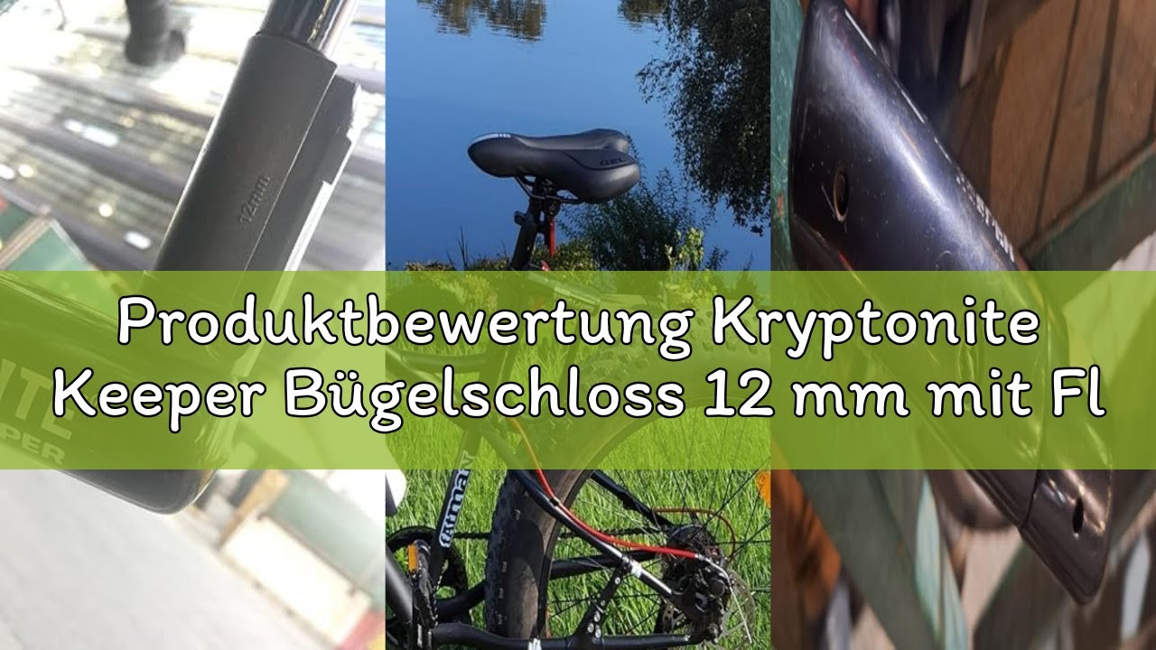 Produktbewertung Kryptonite Keeper Bügelschloss 12 mm mit Flex-Rahmen-U-Halterung