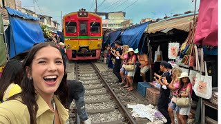 De compras en el peligroso MercadoTren de Tailandia | Maeklong