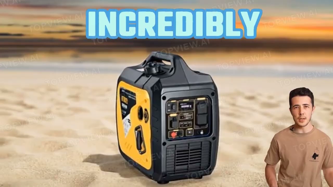 WEN Quiet 6800 Watt Dual Fuel RV Ready Electric Start Portable Inverter Generator