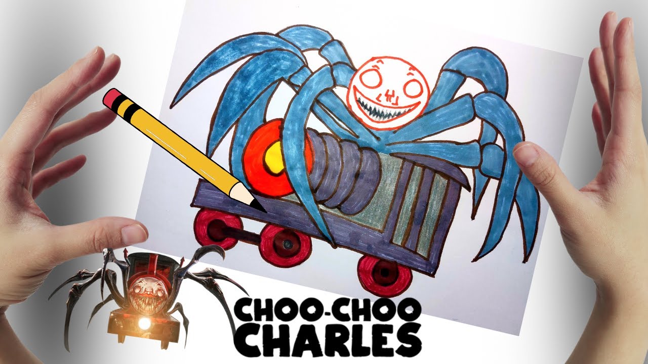 COMO DIBUJAR A CHOO CHOO CHARLES DE CHOO CHOO CHARLES, PASO A PASO