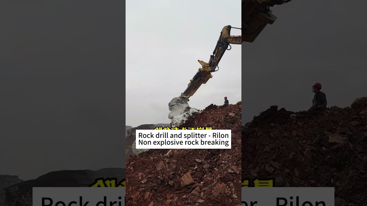 Rock drill and splitter Non explosive rock breaking 