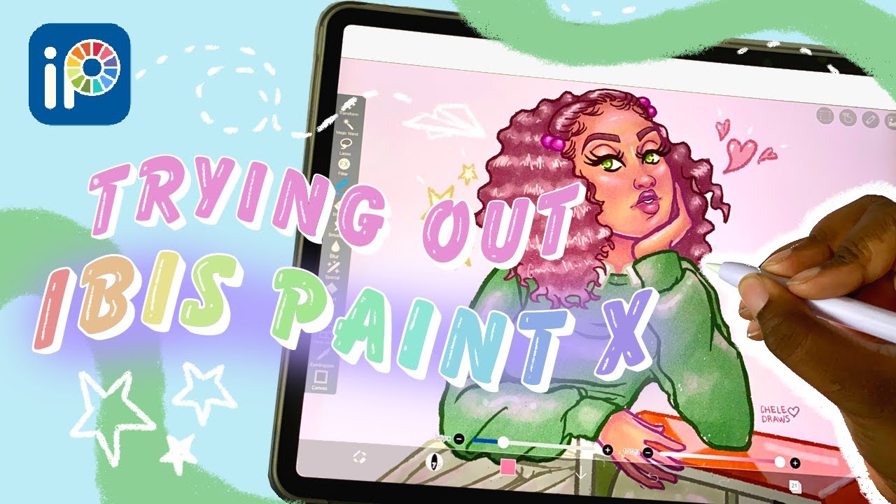 Trying Ibis Paint X Free Ipad Art App ✨💚✏️ - Youtube