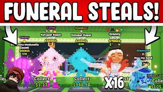 I Stole Insane Loot During Grannies Funeral Admin Abuse Using Beanie Method Steal A Brainrot