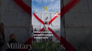 Full Military veterans, lawmakers protest Trump’s massive arch #shorts News