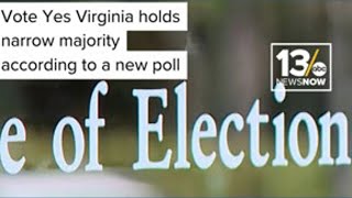 'Vote Yes' holds slim lead ahead of Virginia's special election, according to new poll