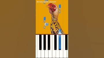 CHICKEN BANANA @crazy-music-channel - EASY Piano Cover