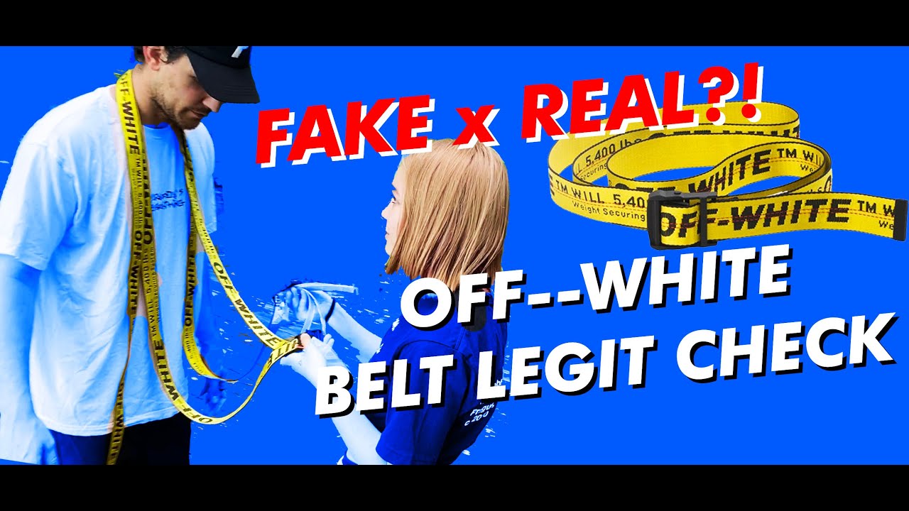 FAKE vs REAL: "OFF -- BELT" LEGIT | #HypebeastGuru - YouTube