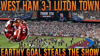 Earthy goal the cherry on the cake | Moyes waves goodbye to Hammers | West Ham 3-1 Luton Town