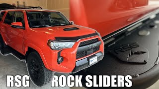 My Favorite Upgrade! RSG Rock Sliders INSTALLED on my NEW 2023 Toyota 4Runner TRD Pro!