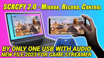 Mirror WITH AUDIO Control Your Android Phone From PC With No Lag! FOR GAMER SCRCPY 2.0Guide2023 FREE
