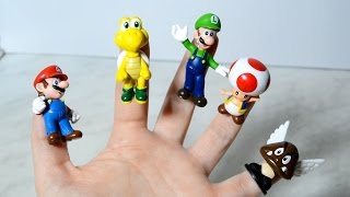 Finger Family Nintendo Super Mario Song for Kids Preschool Nursery Rhymes
