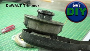 How to replace Dual String Trimmer line for DeWALT trimmers / Jon