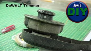 How to replace Dual String Trimmer line for DeWALT trimmers / Jon's DIY