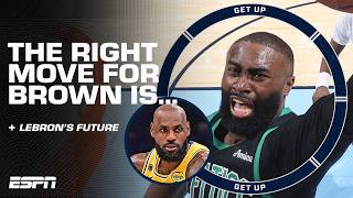 Where will Jaylen Brown end up?! Shams Charania weighs in 👀 | Get Up