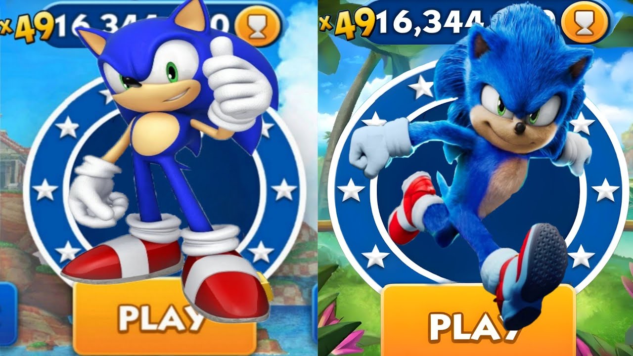 Sonic Dash - Animation Sonic VS Movie Sonic _ Movie Sonic vs All Bosses ...