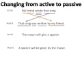 Introduction to the passive voice