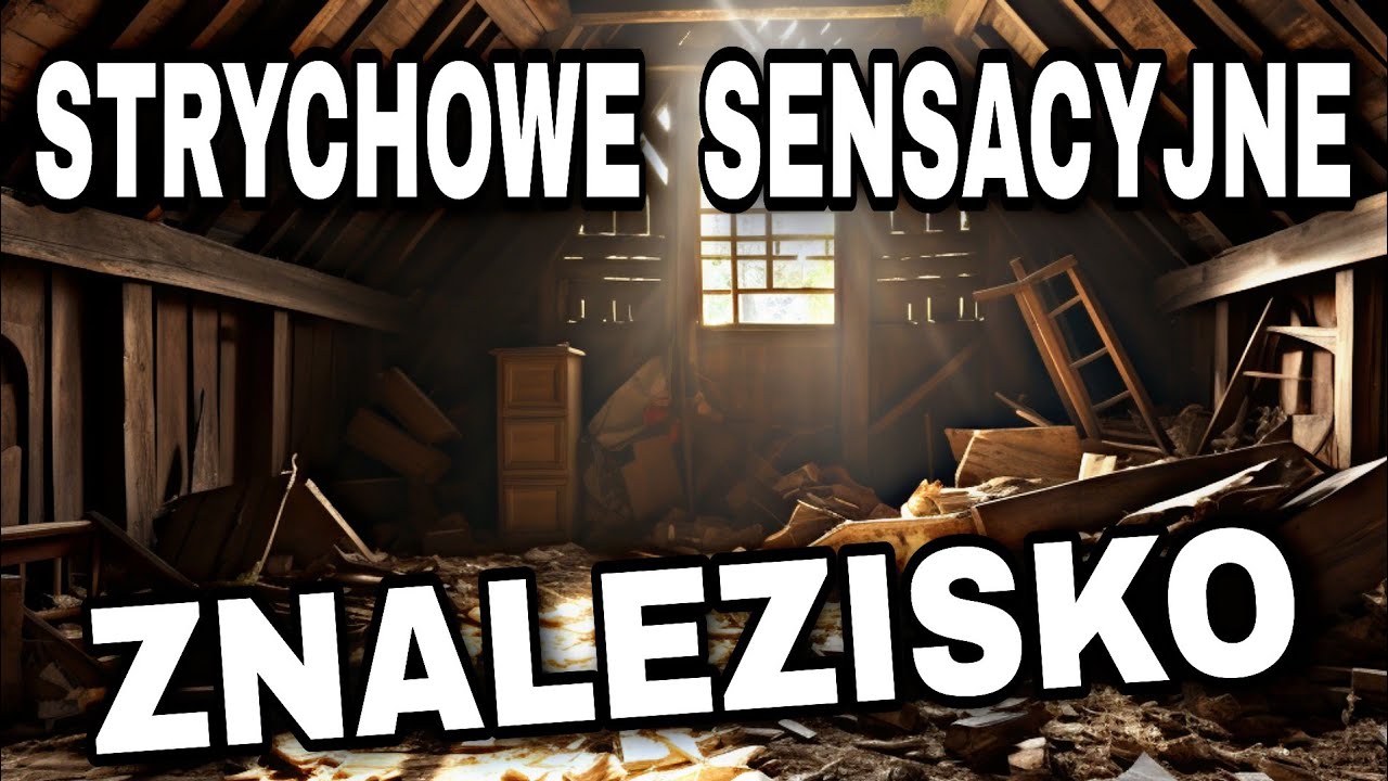 Worek przedwojennych mundurów ukryty w ścianie na strychu