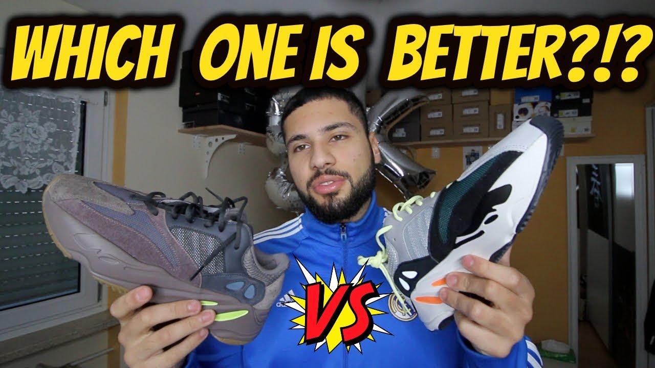 ADIDAS YEEZY BOOST 700 WAVE RUNNER VS MAUVE *COMPARISON VIDEO* - YouTube