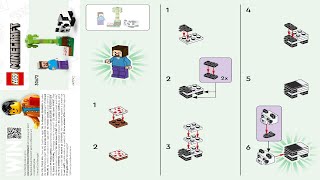 LEGO instructions - Minecraft - 30672 - Steve and Baby Panda