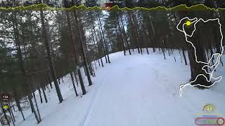 картинка: 24.12.2022.  Орехово. Лыжная трасса.  Круг 10 км.