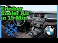 Cooler and Cleaner AC F10 BMW 535i Cabin filter replacement