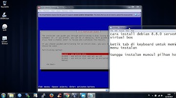 Tutorial install debian 8 server di virtualbox