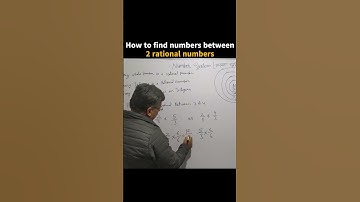 Finding Numbers Between Two Rational  Numbers | Class 9 Math Hacks #numbersystem #class9maths