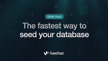 Seedfast Demo | AI-powered CLI tool for effortless database seeding
