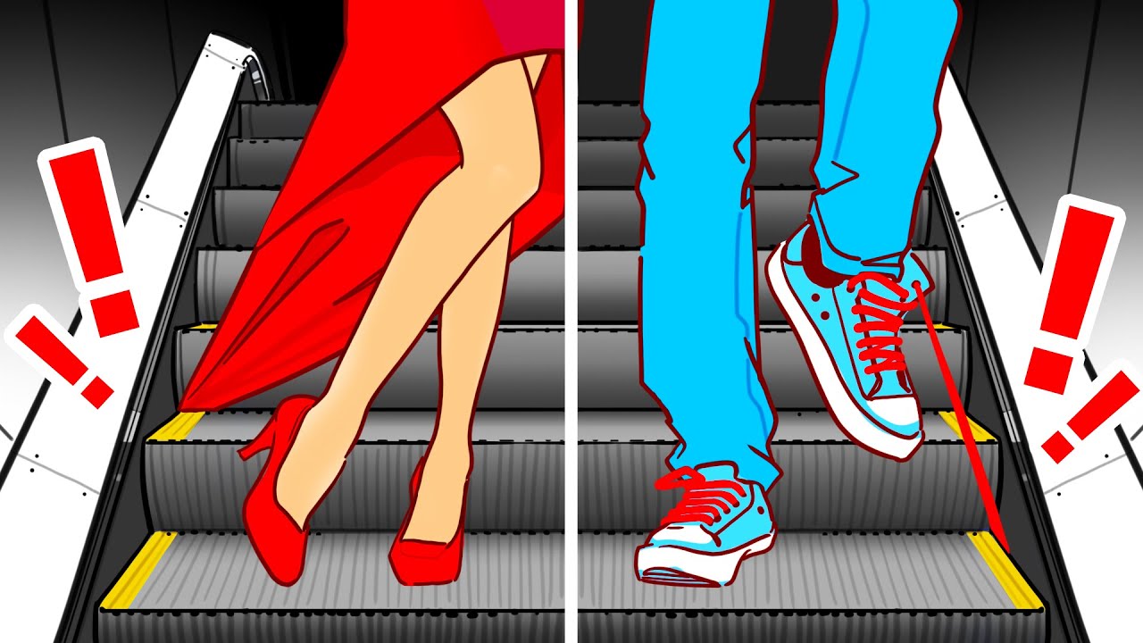 Apa Yang Terjadi Jika Bajumu Tersangkut di Eskalator?