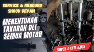Servis & Bongkar Shock Depan Vixion,Ninja & Bajaj Pulsar As 33 || REBOUND MANTAP