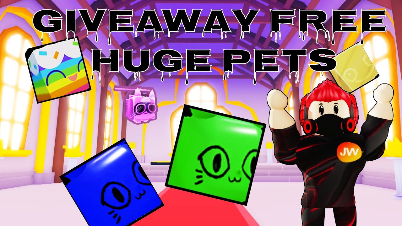 GIVEAWAY! FREE HUGE PETS IN PET SIMULATOR X 🔴 Roblox